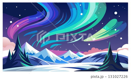 This high resolution image captures the ethereal beauty of the Aurora Borealis, its vibrant colors and dynamic patterns sharply defined against a backdrop of countless twinkling white stars, producin This high resolution image captures the ethereal beauty of the Aurora Borealis, its vibrant colors and dynamic patterns sharply defined against a backdrop of countless twinkling white stars, producin 131027226