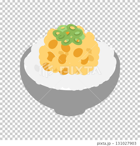 納豆ごはん　イラスト 131027903