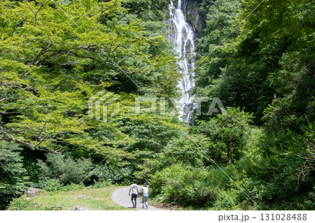 岡山県真庭市　日本滝百選　神庭の滝自然公園　 131028488