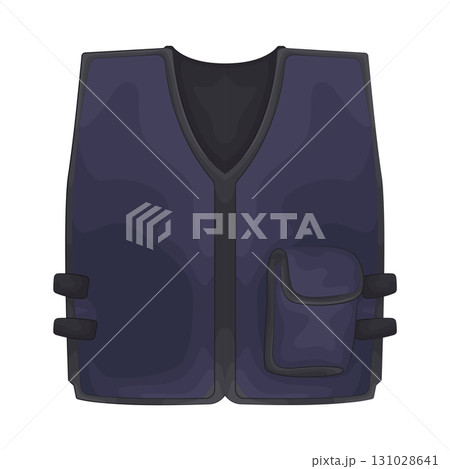 Illustration of police vest 131028641