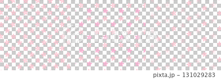 Pink small cherry blossom pattern set with petals that don't fall off 131029283