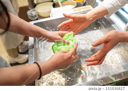 食品サンプル作り　体験　レタス 131030827