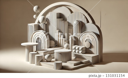 抽象家具の幾何学 - 未来的な3D構成 131031154