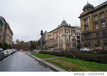 ポーランドの京都クラクフ旧市街地周辺風景 131031416
