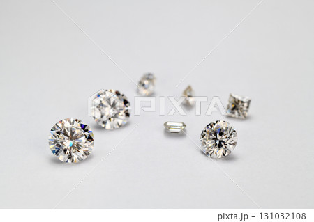 Diamonds on The White Background 131032108