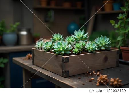 small plant in pot 131032139