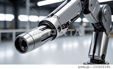 robot working with futuristic robot 131032140