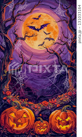 ハロウィン背景 131033164