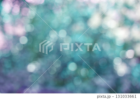 Abstract pastel bokeh background with soft blue and purple circular light 131033661