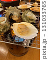 ホタテとサザエの網焼き 131033765
