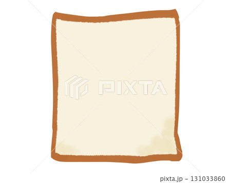 食パンのイラスト (筆タッチ・一枚) シンプル 食パンのイラスト (筆タッチ・一枚) シンプル 131033860