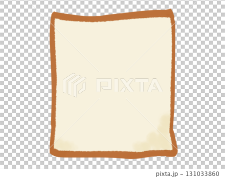 食パンのイラスト (筆タッチ・一枚) シンプル 食パンのイラスト (筆タッチ・一枚) シンプル 131033860