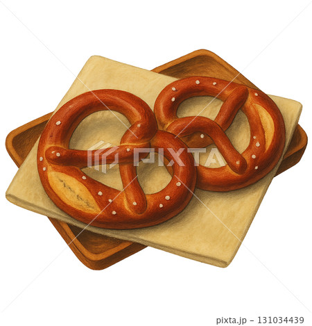 プレッツェルのイラストです。 131034439