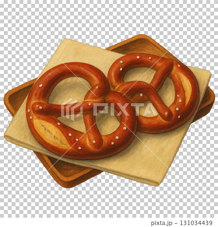 Pretzel illustration. 131034439