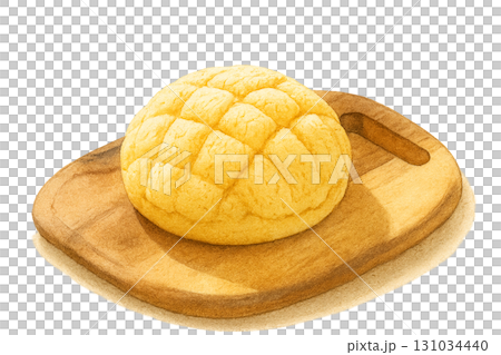 An illustration of melon bread. 131034440