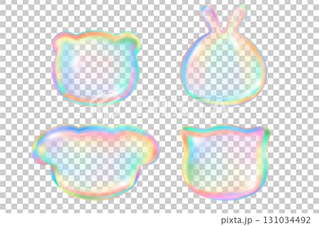 動物肥皂泡矢量圖 動物肥皂泡矢量圖 131034492