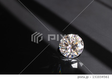 Diamond Brilliant on The Black Background Diamond Brilliant on The Black Background 131034561