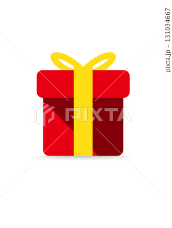Gift box present surprise ribbon icon vector stock illustration 131034667