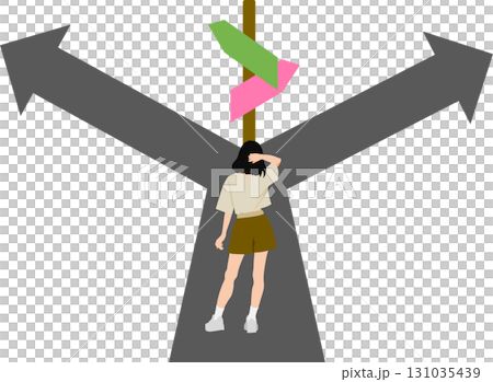 人生的轉捩點插畫 131035439