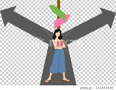 人生の分岐点のイラスト 131035440
