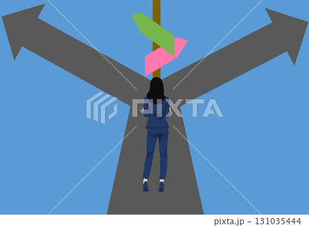人生の分岐点のイラスト 131035444