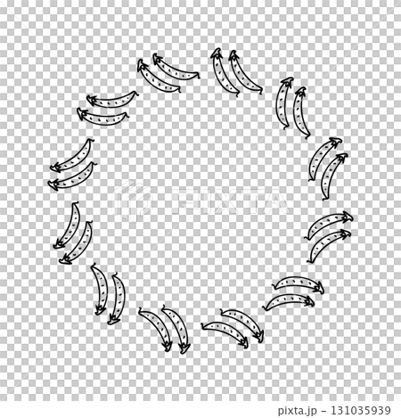 簡單手繪可愛蔬菜圖像框架 簡單手繪可愛蔬菜圖像框架 131035939