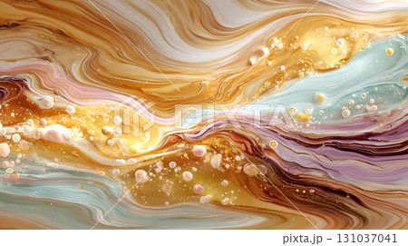 Organic liquid background with marble-like flow and earth tone colors. Suitable for creative projects, posters, and digital aesthetics Organic liquid background with marble-like flow and earth tone colors. Suitable for creative projects, posters, and digital aesthetics 131037041