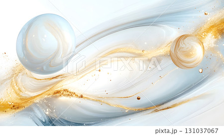 Organic liquid background with marble-like flow and earth tone colors. Suitable for creative projects, posters, and digital aesthetics 131037067