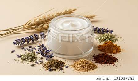 Discover natural skincare luxury with a luxurious cream infused with botanical essences and vibrant spices 131037283