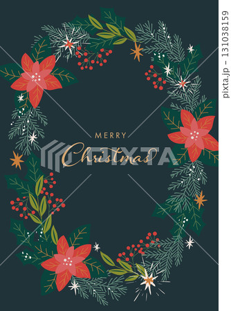 クリスマスのベクターイラストフレーム背景 131038159