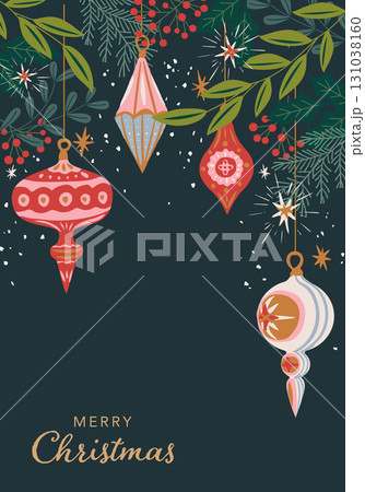 クリスマスのベクターイラストフレーム背景 131038160