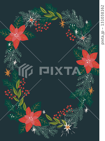 クリスマスのベクターイラストフレーム背景 131038162