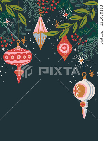 クリスマスのベクターイラストフレーム背景 131038163