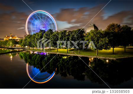 Montreal Old Port and Ferris Wheel on a Summer Night Montreal Old Port and Ferris Wheel on a Summer Night 131038503