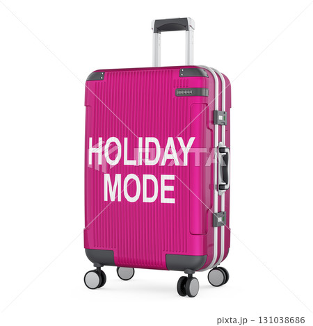 Holiday Mode, suitcase. 3D rendering 131038686