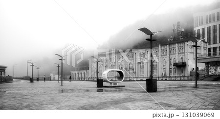 Encased in a dense layer of mist Encased in a dense layer of mist 131039069