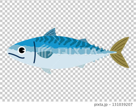 Illustration of a mackerel / one fish 131039207