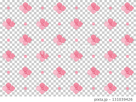[Watercolor] Flower diamond background illustration 131039426