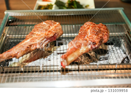 Chinese food. Grilled lamb ribs Chinese food. Grilled lamb ribs 131039958