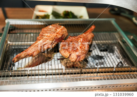 Chinese food. Grilled lamb ribs Chinese food. Grilled lamb ribs 131039960