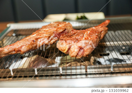 Chinese food. Grilled lamb ribs Chinese food. Grilled lamb ribs 131039962