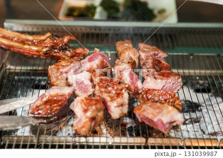 Chinese food. Grilled lamb ribs Chinese food. Grilled lamb ribs 131039987