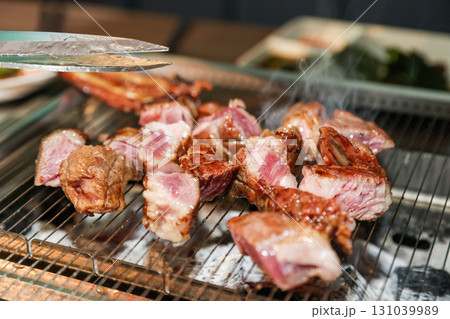 Chinese food. Grilled lamb ribs Chinese food. Grilled lamb ribs 131039989