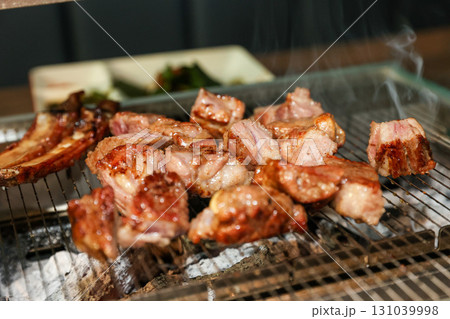 Chinese food. Grilled lamb ribs Chinese food. Grilled lamb ribs 131039998