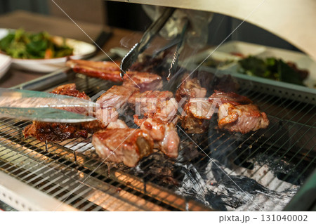 Chinese food. Grilled lamb ribs Chinese food. Grilled lamb ribs 131040002