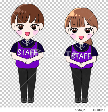 Brown-haired event staff 131040044