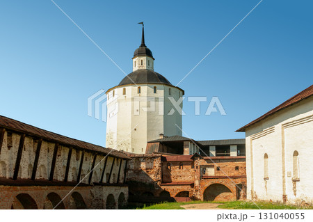 Ancient walls and watchtowers of the Kirillo-Belozersky Monastery (Russia). 131040055
