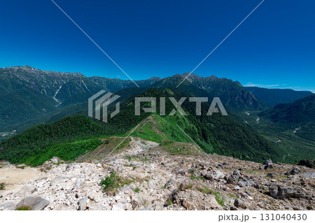 焼岳から笠ヶ岳、穂高連峰を望む 焼岳から笠ヶ岳、穂高連峰を望む 131040430