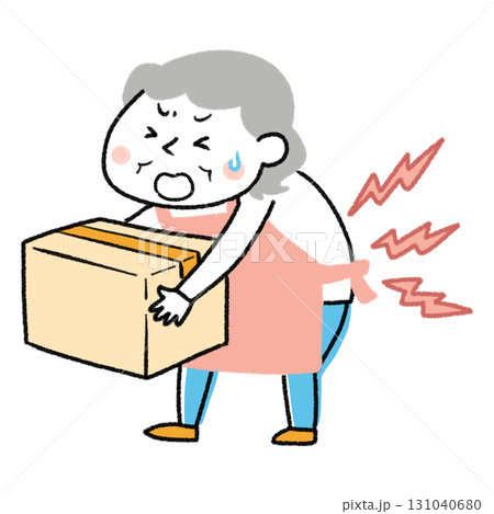 重い荷物を持つ女性 131040680