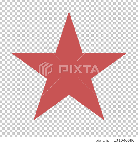 臙脂色のスターのマーク 131040696